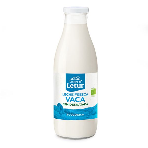 LECHE FRESCA VACA SEMIDESNATADA BIO PASTEURIZADA 1 LT (CANTERO DE LETUR)