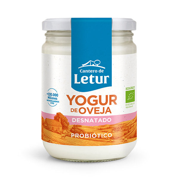 YOGUR OVEJA DESNATADO BIO 420G SIN GLUTEN (CANTERO DE LETUR)
