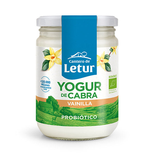 YOGUR CABRA CON VAINILLA BIO 420G SIN GLUTEN (CANTERO DE LETUR)