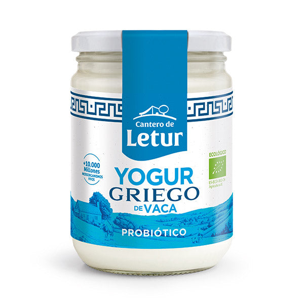 YOGUR GRIEGO VACA BIO 420G SIN GLUTEN (CANTERO DE LETUR)