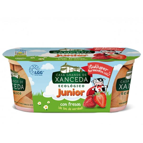 YOGUR VACA FRESA JUNIOR ECO  2X125GR  (XANCEDA)