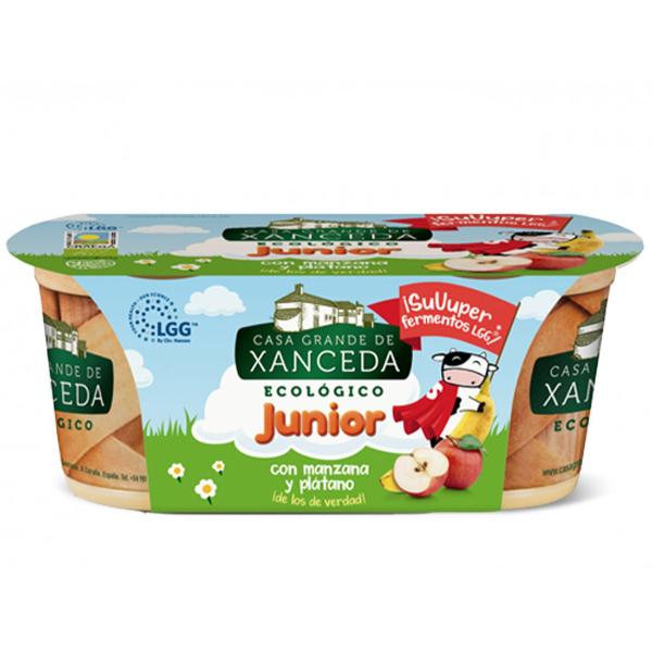 YOGUR VACA MANZANA JUNIOR ECO  2X125GR  (XANCEDA)