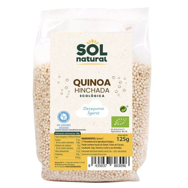 QUINOA HINCHADA BIO 125GR (SOL)