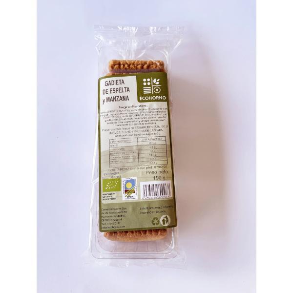 GALLETAS ESPELTA MANZANA BIO 190G GADIETA (ECOHORNO)