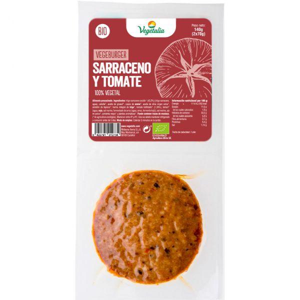 VEGEBURGER SARRACENO Y TOMATE BIO 2X70G (VEGETALIA)