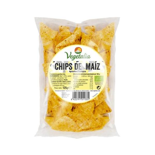 CHIPS NACHOS MAIZ BIO 125 GR (VEGET)