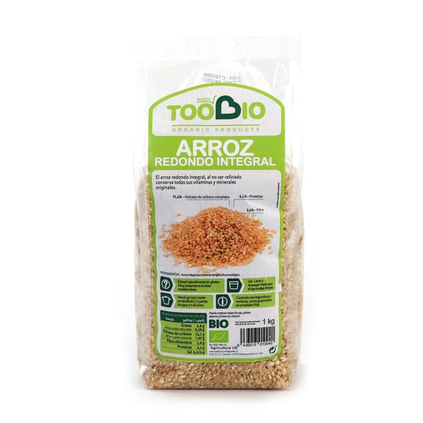 ARROZ REDONDO INTEGRAL BIO 1 KG (TOO BIO)