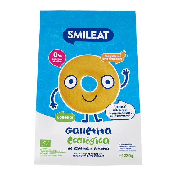 GALLETAS ESPELTA CON MANZANA 220G(SMILEAT)