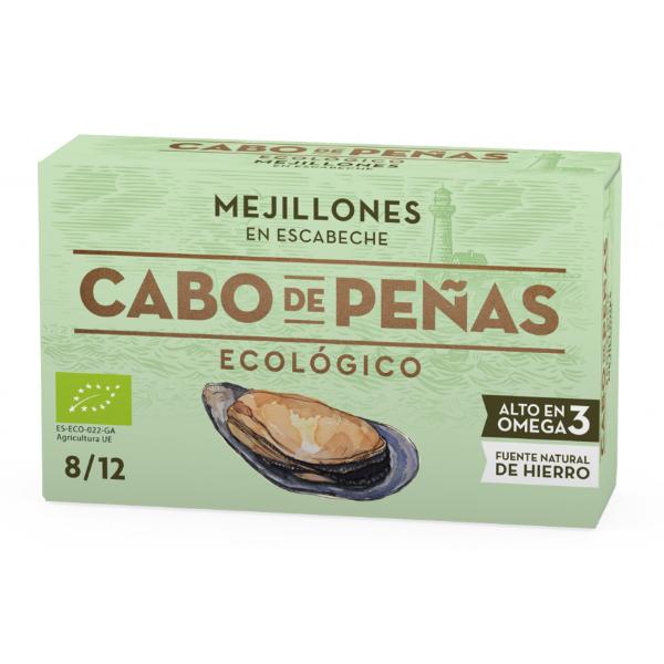 MEJILLON EN ESCABECHE 8/12 BIO 111g (CABO PEÑAS)