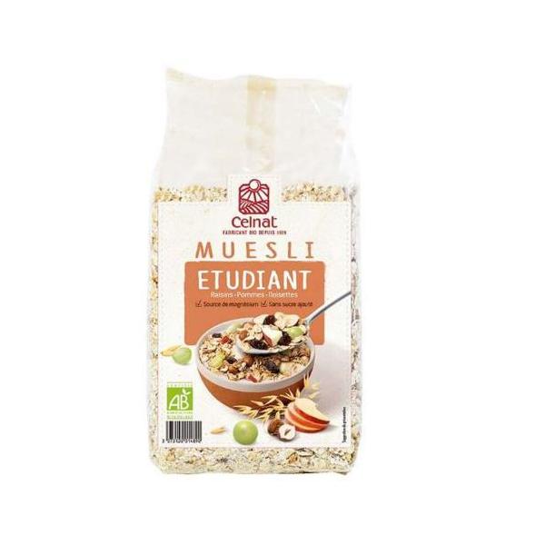 MUESLI ESTUDIANTE CELNAT BIO AB 500 G. (VEG)