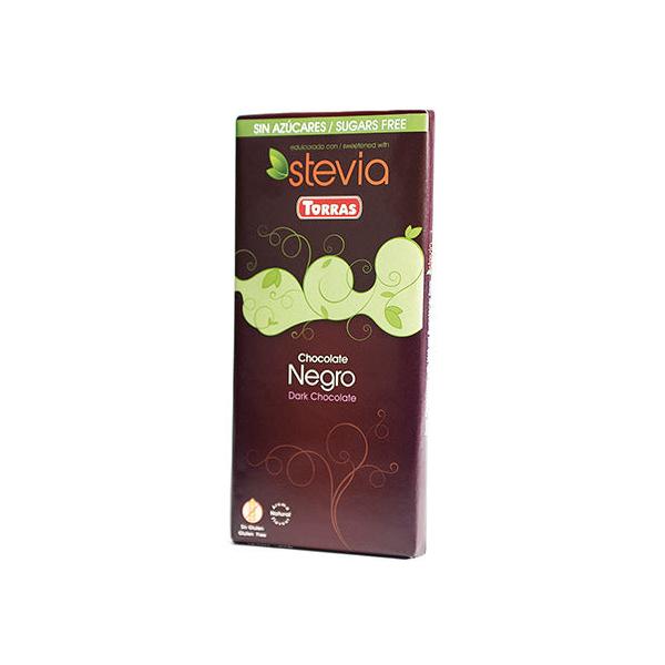 CHOCOLATE NEGRO 60% CON STEVIA 100GR (TORRAS)