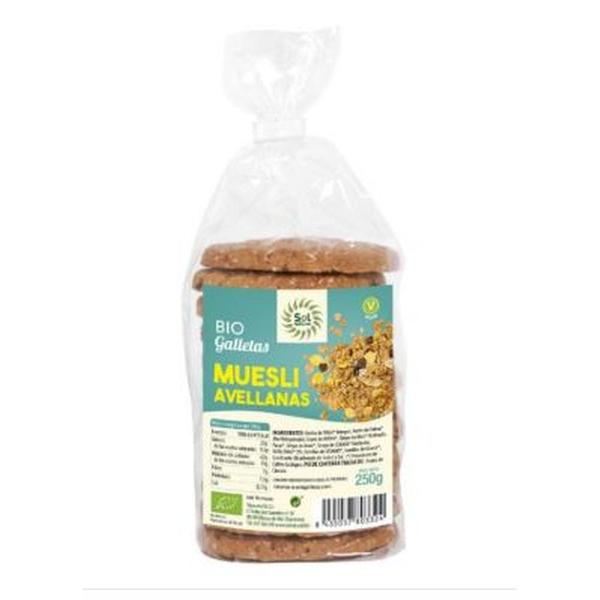 GALLETAS MUESLI-AVELLLANA BIO 250GR. (SOL)