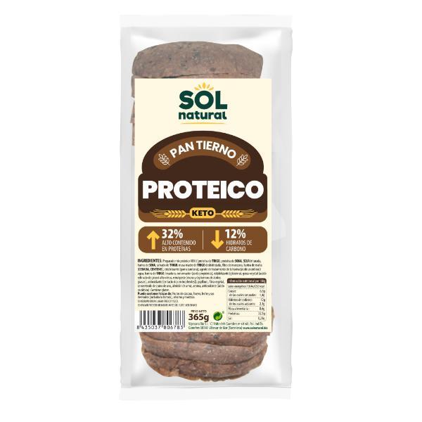 PAN TIERNO PROTEICO KETO 365G (SOLNATURAL)