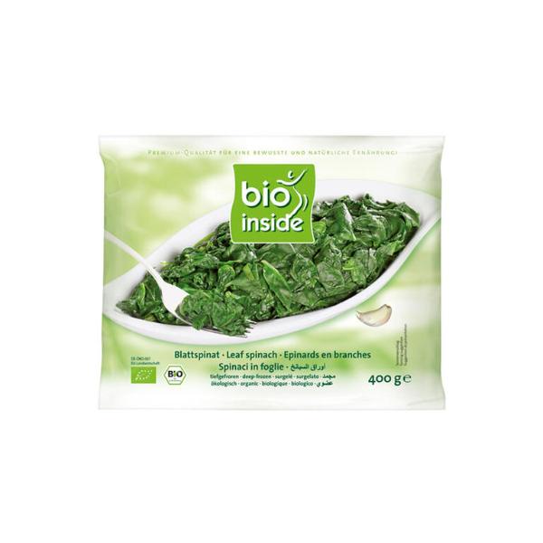 CONGELADO ESPINACAS EN HOJA BIO 400G (BIO INSIDE)
