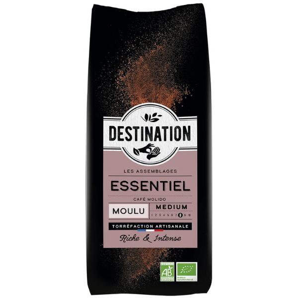 CAFE ESSENTIEL MOLIDO ARABICA+ROBUSTA BIO 500G (DESTINATION)