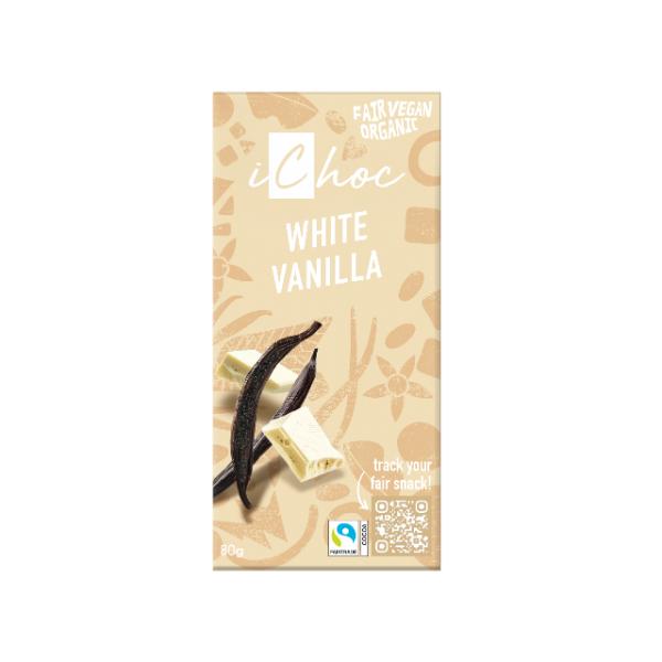CHOCOLATE VEGANO BLANCO VAINILLA BIO 80GR (ICHOC)