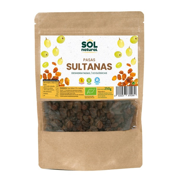 PASAS SULTANAS BIO 250 GR (SOL)