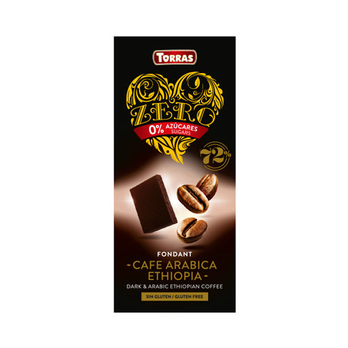 CHOCOLATE ZERO AZUCAR NEGRO CAFE 100G (TORRAS)