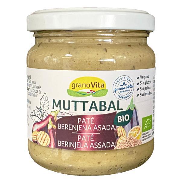 PATE BERENJENA ASADA MUTTABAL BIO 175G CRISTAL (GRANOVITA)