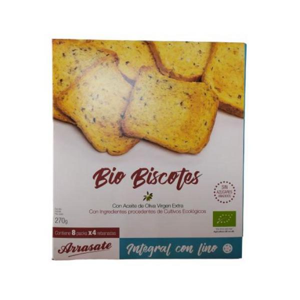 BISCOTES INTEGRAL CON LINO BIO 270GR (ARRASATE)