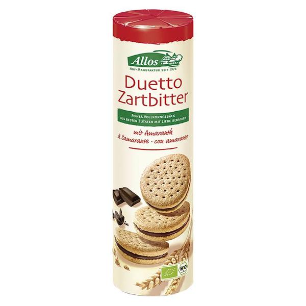 GALLETAS CHOCO NEGRO DUETTO BIO 330GR (ALLOS)