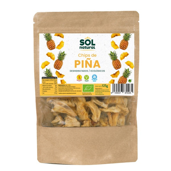 CHIPS PIÑA DESHID.BIO 125 GR (SOL)