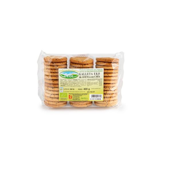 GALLETAS EKO AVENA-CHIA BIO 400G (BELSI)