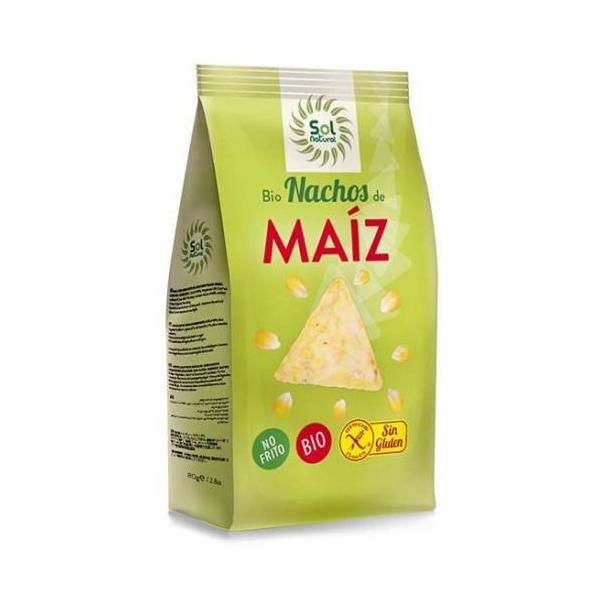 NACHOS MAIZ NO FRITOS BIO S/GL.80G (SOL)