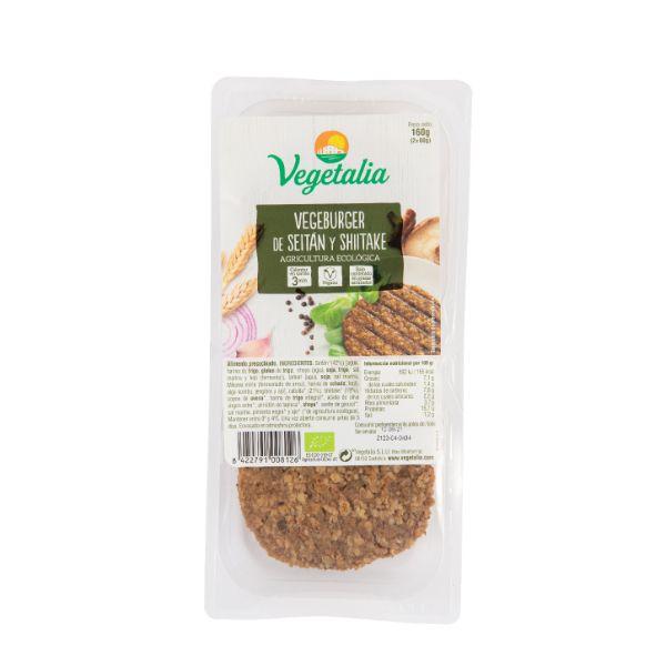 VEGEBURGER SEITAN Y SHITAKE BIO 160GR (VEGETALIA)