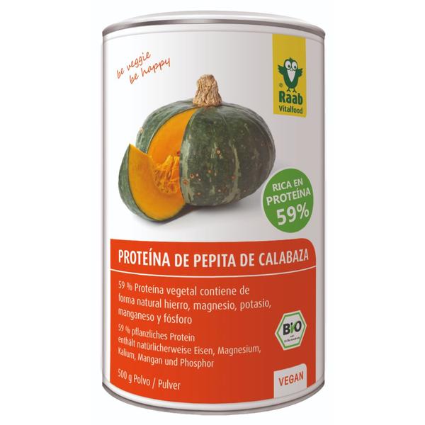 PROTEINA (55%) CALABAZA BIO. 500GR RAAB