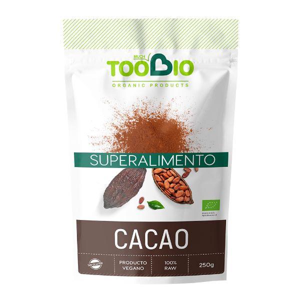 CACAO EN POLVO RAW BIO 250G SIN GLUTEN (TOO BIO)