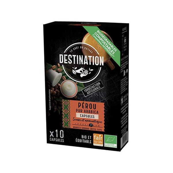 CAPSULAS CAFE PUR ARABICA PERU BIO 55G (DESTINATION)