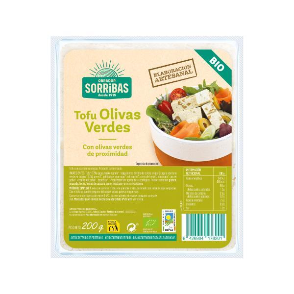 TOFU OLIVAS VERDES BIO 200GR VEGANO (SORRIBAS)