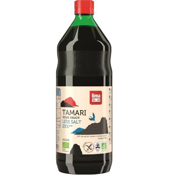 TAMARI BIO 25% MENOS SAL S/GLUT. 1L (LIMA)