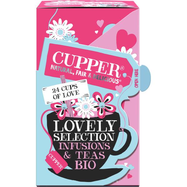 INFUSION LOVELY SELECTION TE BLANCO Y FRAMBUESA BIO 24 FILT. 43 GR CUPPER