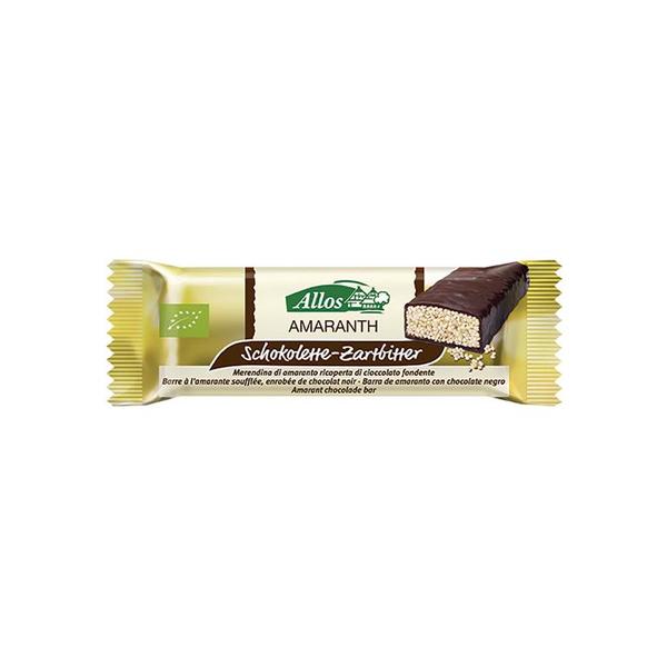 BARRITA AMARANTO CHOCOLATE NEGRO BIO 25g (ALLOS)