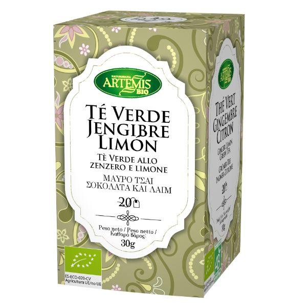 TE VERDE JENGIBRE-LIMON BIO 30GR. 20 BOLSAS (ARTEMIS)