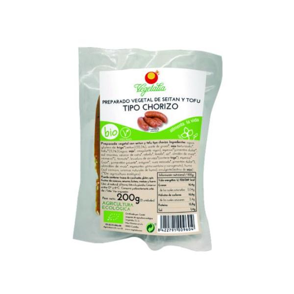 CHORIZO VEGANO TOFU-SEITAN BIO 230G (VEGETALIA)