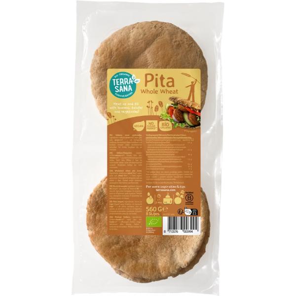 PITAS TRIGO INTEGRAL BIO 8 UDS 560 GR (TERRASANA)