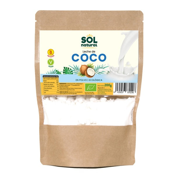 LECHE COCO EN POLVO BIO 200 GR (SOL)