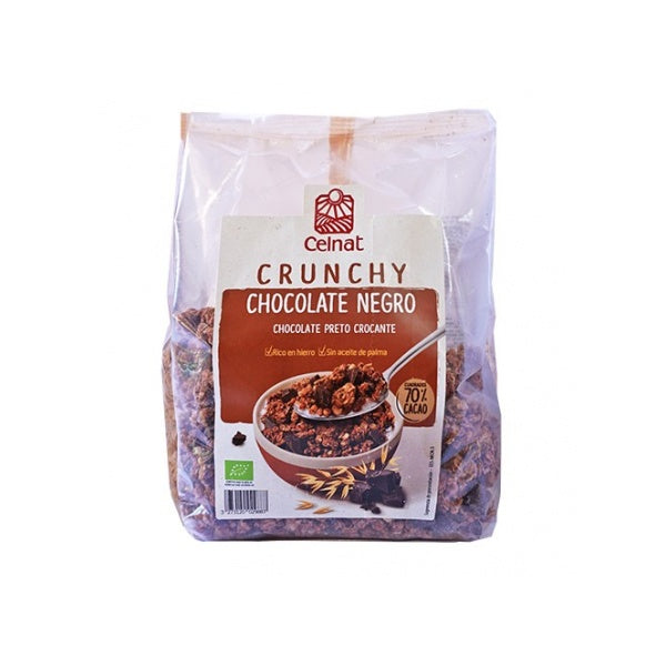 CRUNCHY CHOCOLATE NEGRO BIO 500G.(Cel)