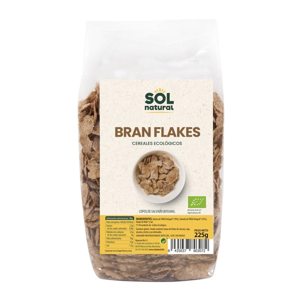 BRAN FLAKES C/SALVADO BIO 225GR (SOL)