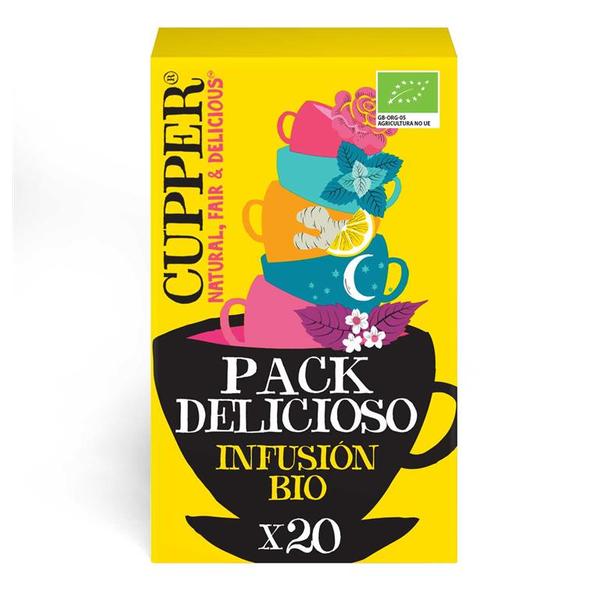 PACK INFUSIONES VARIADAS DELICIOSO BIO 20 FILTROS 40 G CUPPER