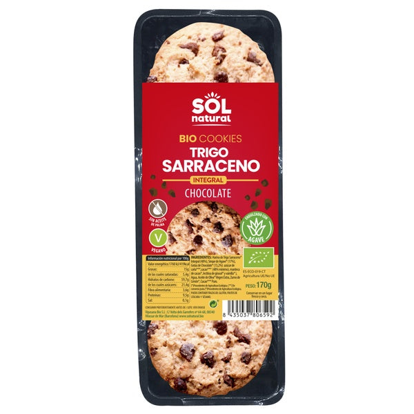 COOKIES T.SARR.CHOCO C/AGAV.BIO 170G. (SOL)