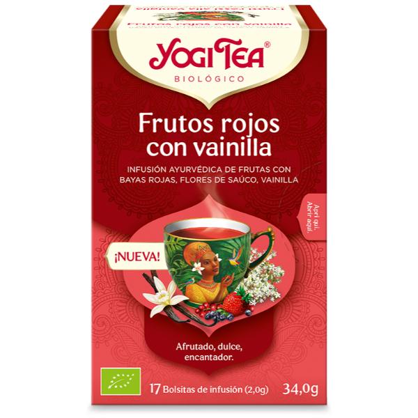 YOGI TEA FRUTOS ROJOS CON VAINILLA BIO 17 BOLSAS