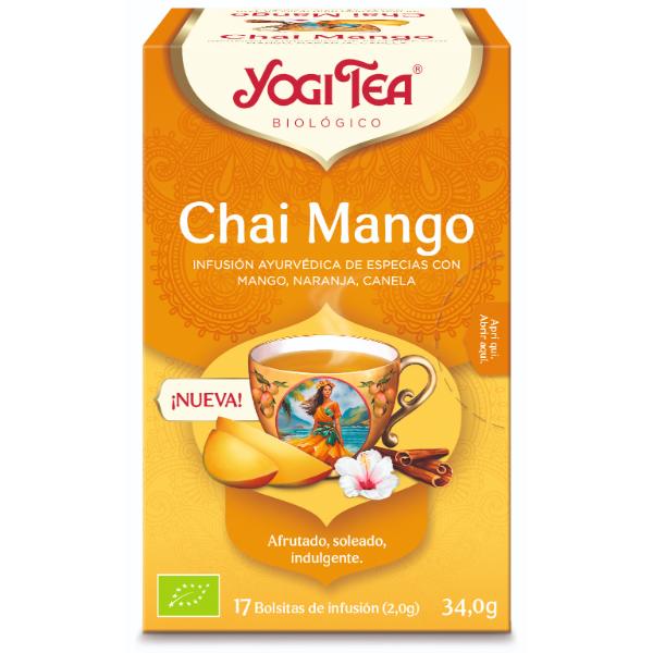 YOGI TEA CHAI MANGO BIO 17 BOLSAS