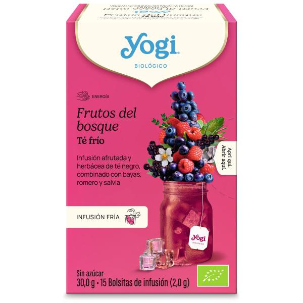 YOGI TEA TE FRIO FRUTOS DEL BOSQUE BIO 15 BOLSAS 30GR