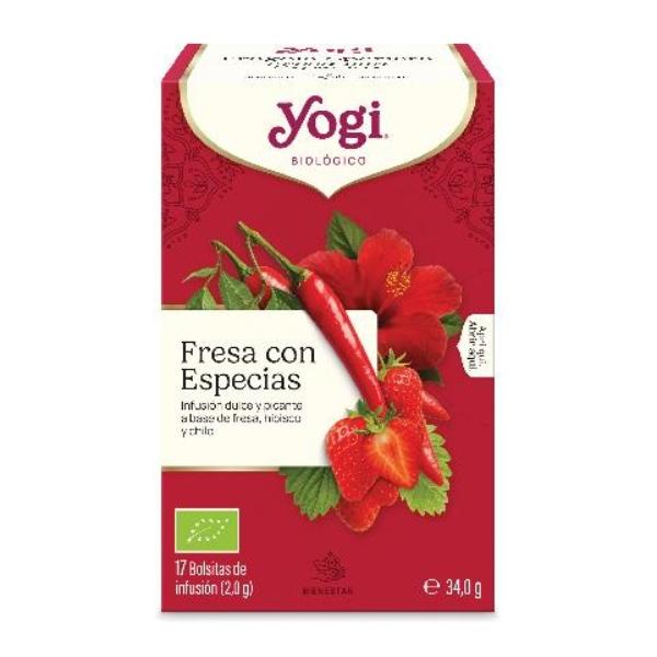 YOGI TEA FRESA CON ESPECIAS BIO 17 BOLSAS