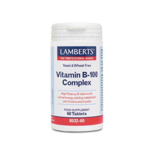 VITAMINA B-100 COMPLEX (Complejo B 100 mg)60TAB.