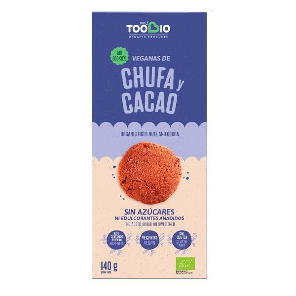 COOKIES CHUFA Y CACAO VEGANAS BIO 140G (TOO BIO)